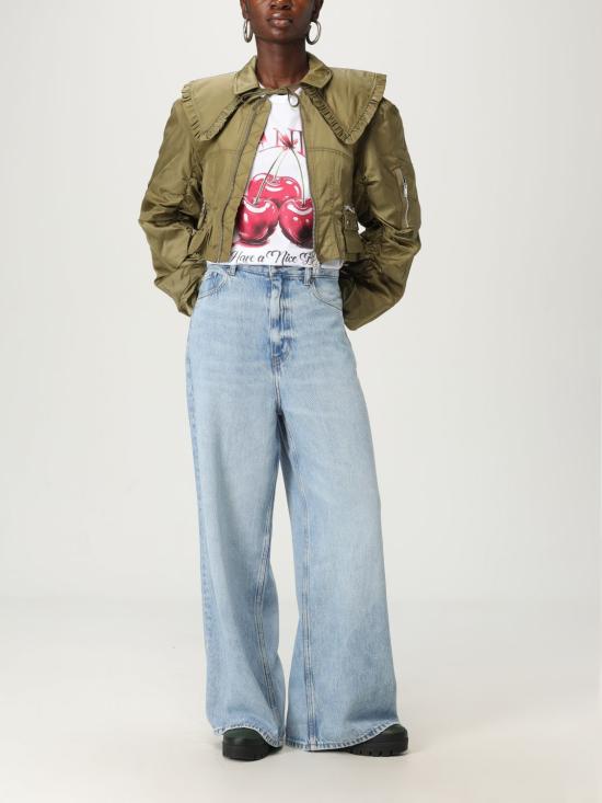 25FW 가니 반팔 티셔츠 T4004 151 White - GANNI