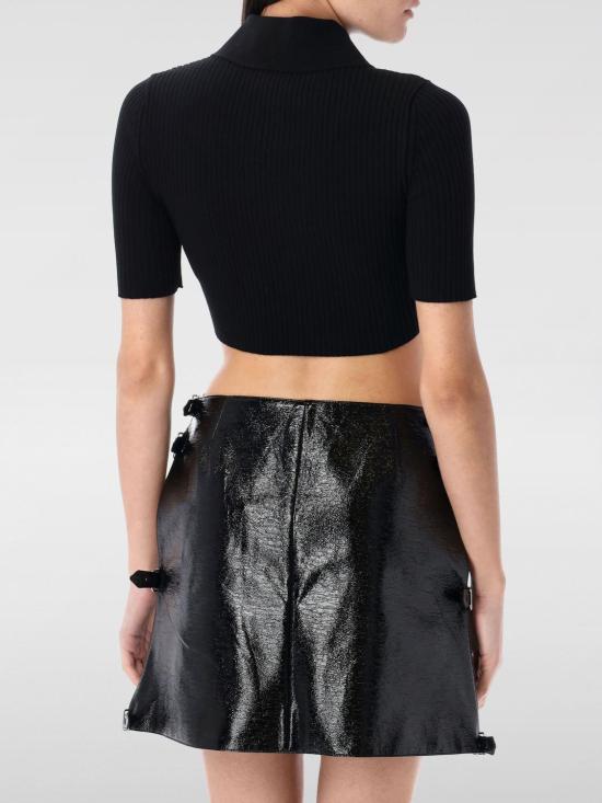 25SS 쿠레쥬 폴로 티셔츠 125MP0046FI0001 9999 Black - COURREGES