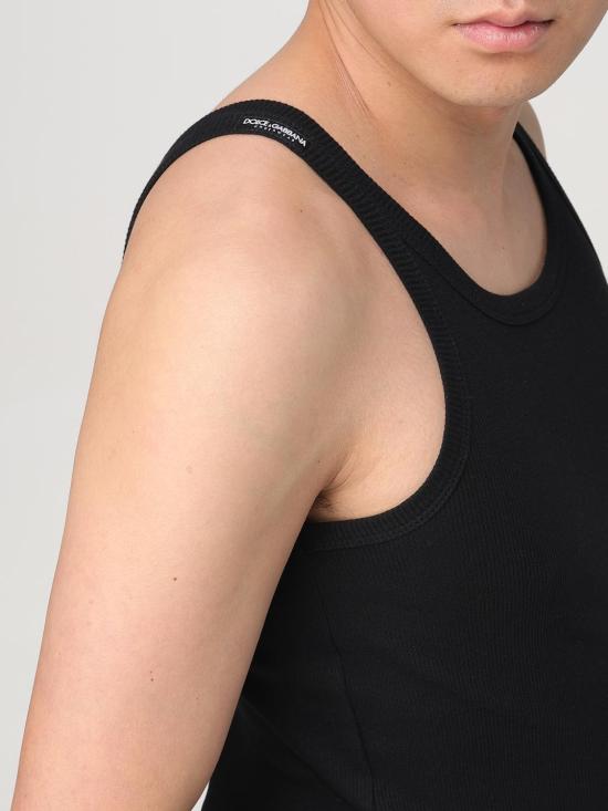 25FW 돌체앤가바나 반팔 티셔츠 M8C19JONN96 N0000 Black - DOLCE & GABBANA