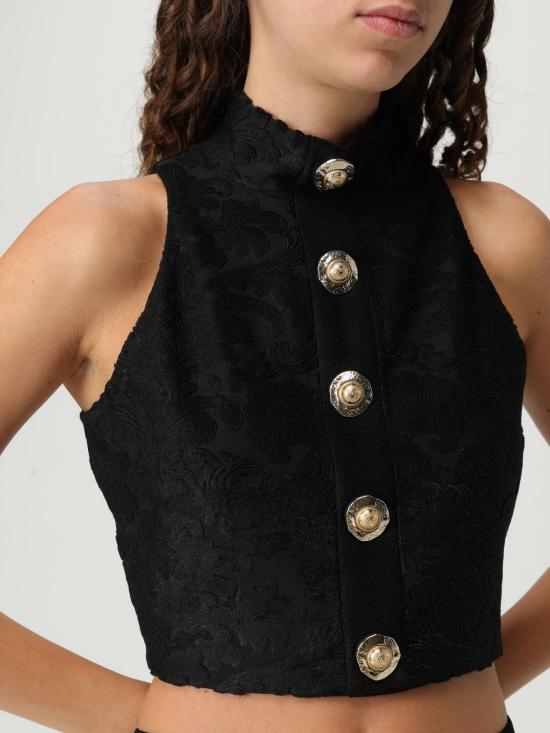 25FW 발망 민소매 티셔츠 FF1AB495JK65 0PA Black - BALMAIN