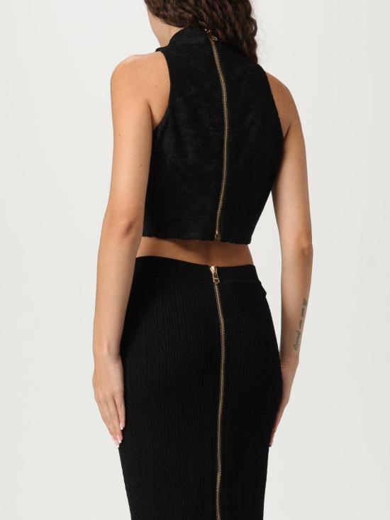 25FW 발망 민소매 티셔츠 FF1AB495JK65 0PA Black - BALMAIN