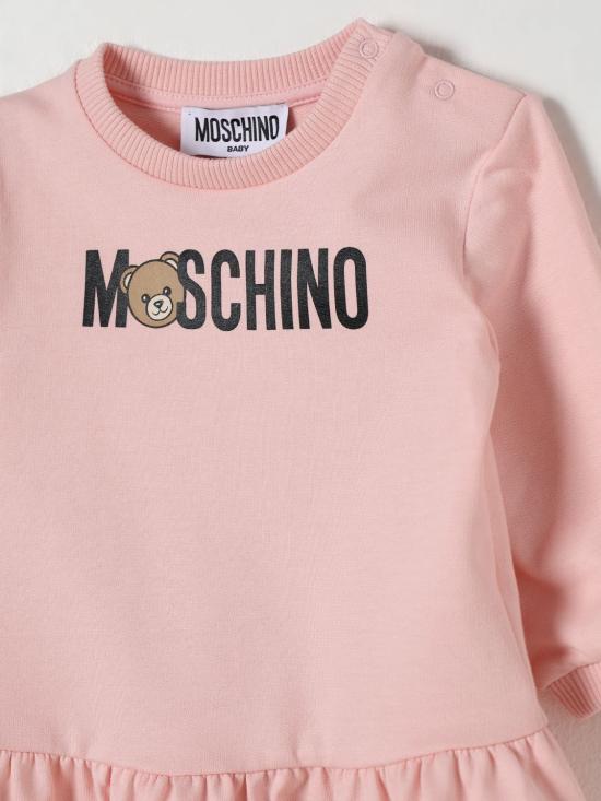 25FW [키즈] 모스키노 점프수트 MAV0BKLCA63 50209 Pink - MOSCHINO
