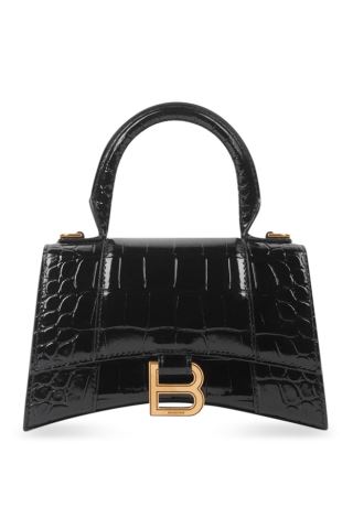 25SS 발렌시아가 아워글래스 XS 핸드백 5928331LRGM 1000 Black 1000