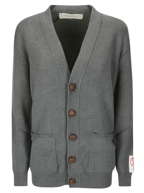 26SS 골든구스 코튼 버튼 가디건 GWP00950P000662 60304 DARK GREY MELANGE