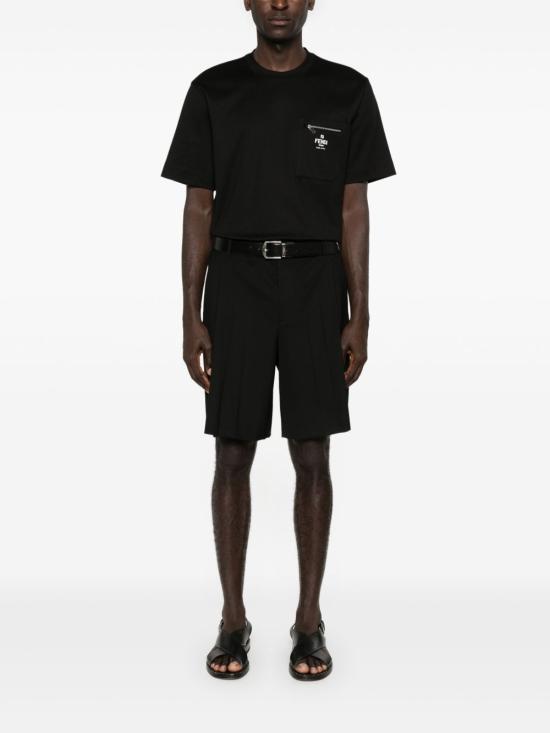 25FW 펜디 반팔 티셔츠 FY0936 ARYRF0QA1 Black - FENDI