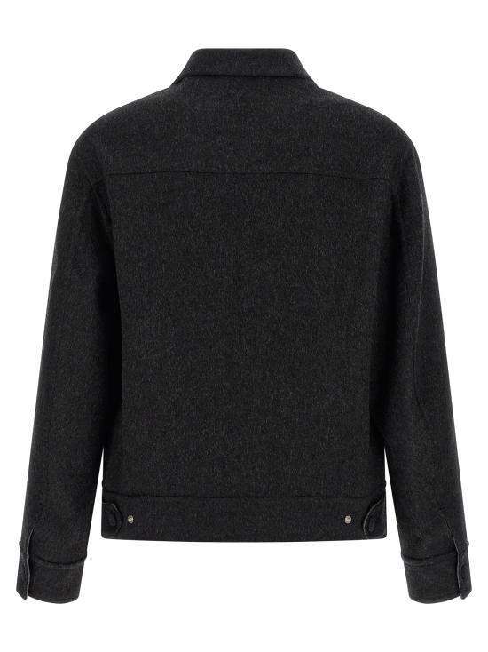 25FW 아미 울 트러커 재킷 UJK847WO0009021 ANTHRACITE DOM - AMI