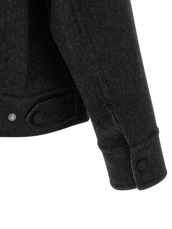 25FW 아미 울 트러커 재킷 UJK847WO0009021 ANTHRACITE DOM - AMI