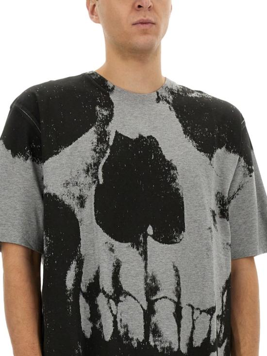 25SS 알렉산더 맥퀸 반팔 티셔츠 815067 QTAC50582 Black - ALEXANDER MCQUEEN