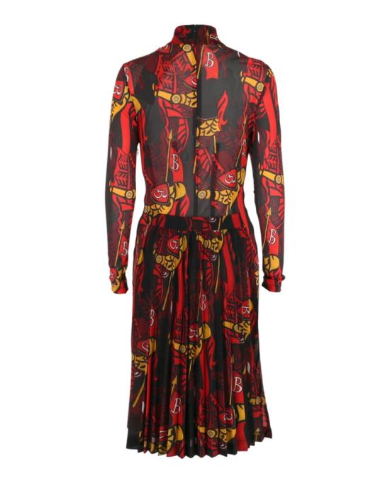  버버리 미디 원피스 8062118 00006 4 Red - BURBERRY