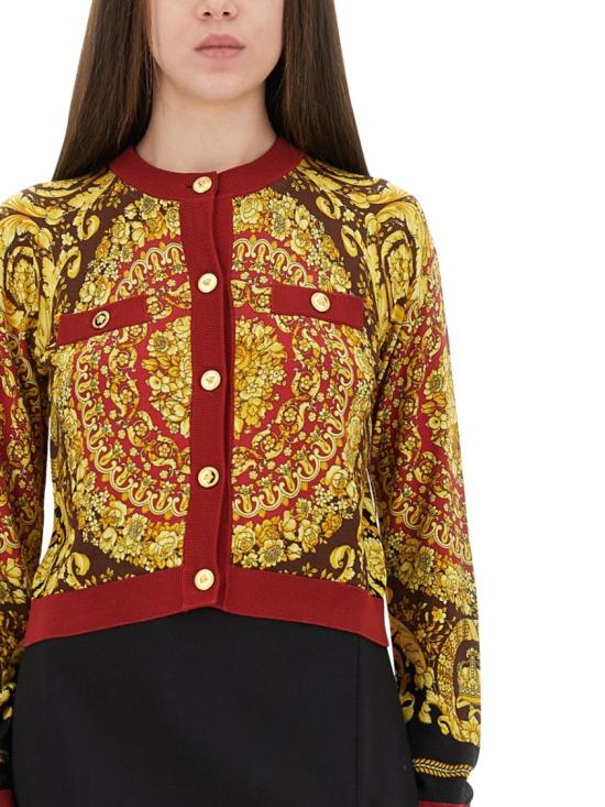 25FW 베르사체 가디건 1020382 1A147555R650 Red - VERSACE