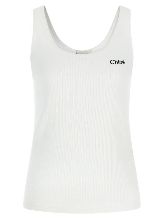 26SS 끌로에 민소매 티셔츠 CH25SJH12180101 White