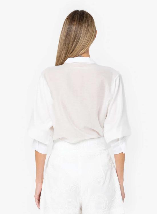  제이비큐 바디수트 티셔츠 Jbq 마르셀린 바디수트 에크루 - JBQ