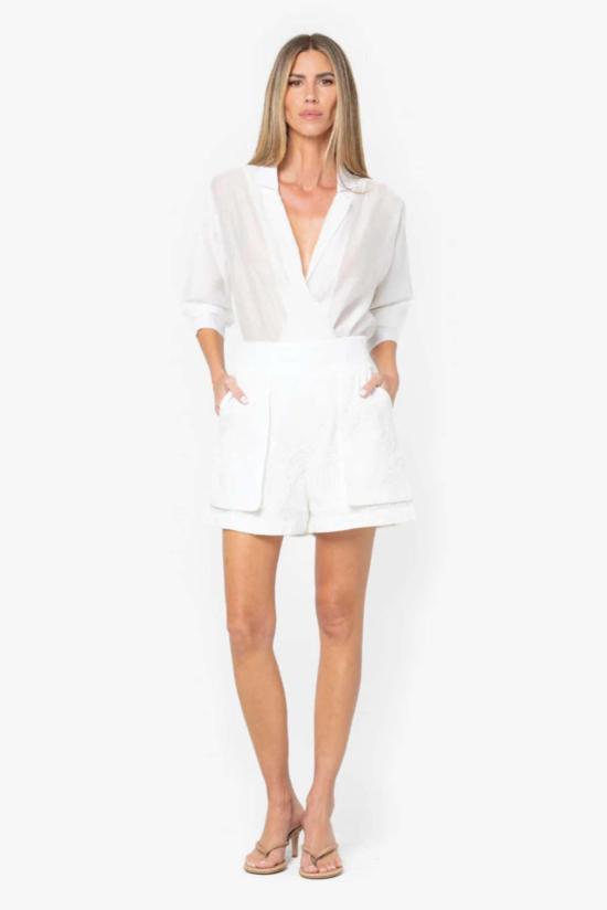  제이비큐 바디수트 티셔츠 Jbq 마르셀린 바디수트 에크루