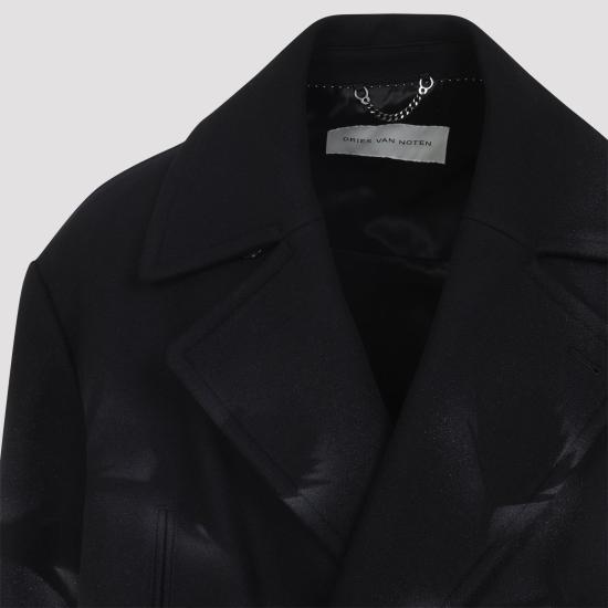 25FW 드리스 반 노튼 코트 2520202622216 900 BLACK - DRIES VAN NOTEN
