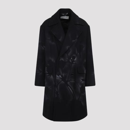 25FW 드리스 반 노튼 코트 2520202622216 900 BLACK - DRIES VAN NOTEN