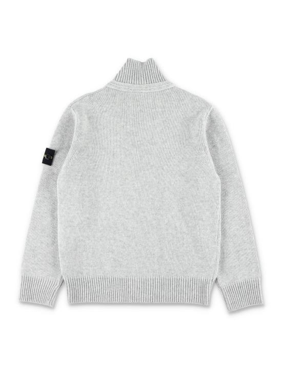 25FW [키즈] 스톤 아일랜드 니트/스웻셔츠 5100003S00M1 V0M64 MELANGE GREY - STONE ISLAND