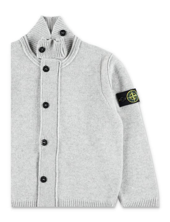 25FW [키즈] 스톤 아일랜드 니트/스웻셔츠 5100003S00M1 V0M64 MELANGE GREY - STONE ISLAND