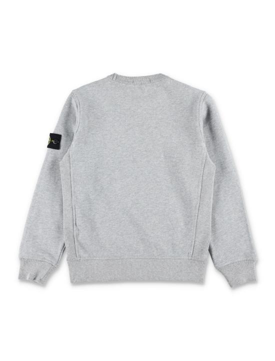 25FW [키즈] 스톤 아일랜드 니트/스웻셔츠 6100001S0M20 V0M64 MELANGE GREY - STONE ISLAND