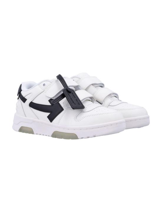 25FW [키즈] 오프화이트 스니커즈 OBIA008C99LEA002 0110 BLACK - OFF WHITE