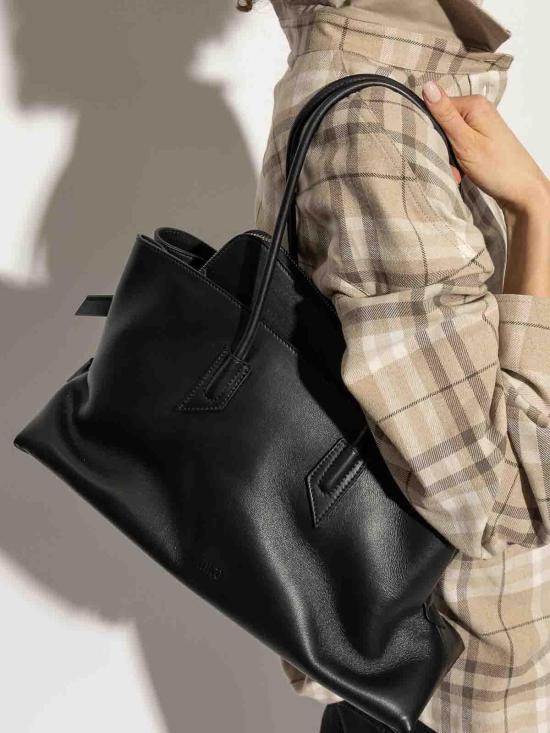  디 아티코 라 파세지아타 미디엄 탑 핸들 백 250WAH00054100 Black - THE ATTICO