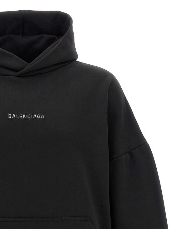 25SS 발렌시아가 후드 티셔츠 818433TQVY11000 Black - BALENCIAGA