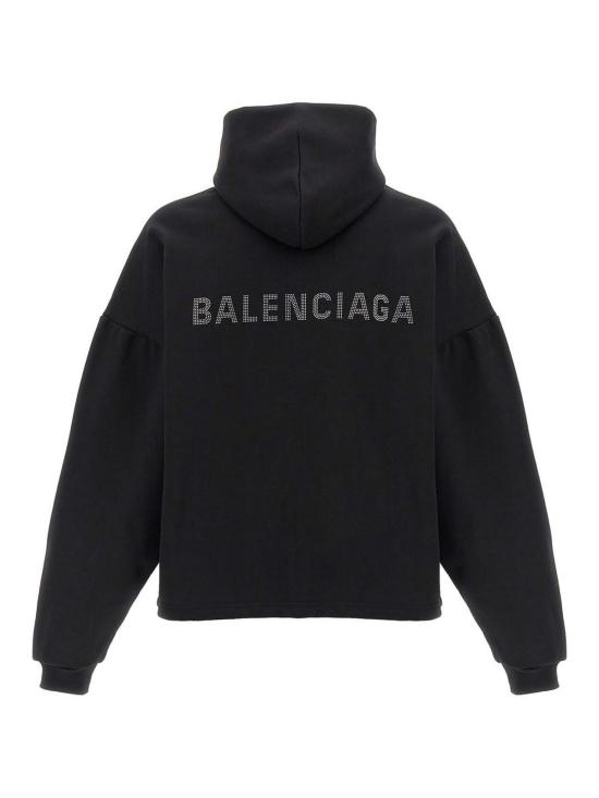 25SS 발렌시아가 후드 티셔츠 818433TQVY11000 Black - BALENCIAGA