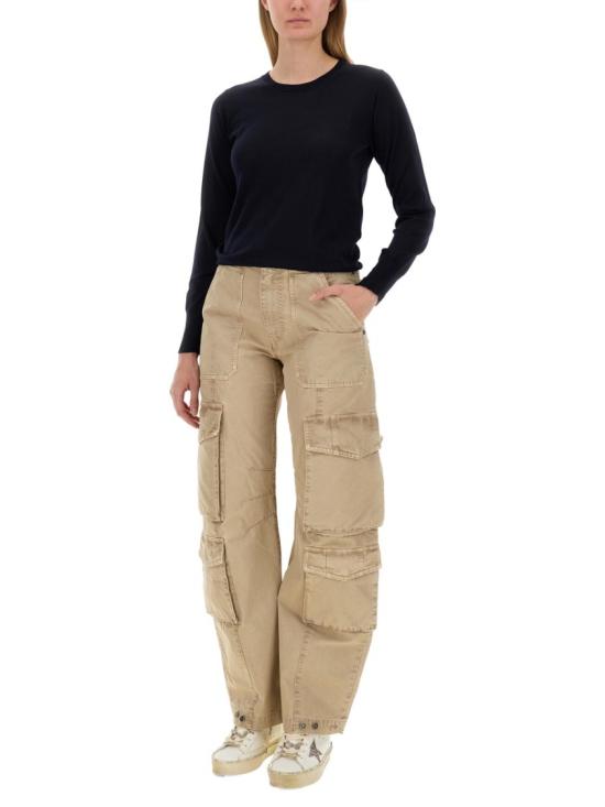 25FW 골든구스 메리노 울 스웨터 GWP00952 P00066550501 Blue - GOLDEN GOOSE