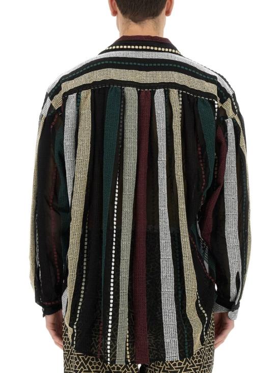  아이에 긴팔 셔츠 NS941 A BLACK MULTI Multicolor - AIE