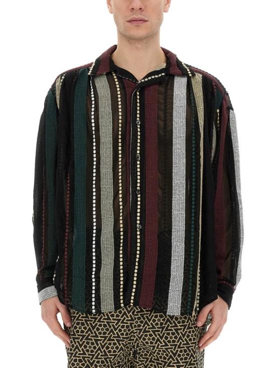  아이에 긴팔 셔츠 NS941 A BLACK MULTI Multicolor