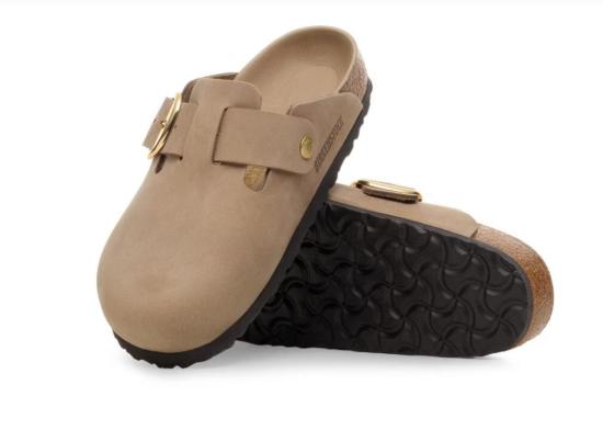  버켄스탁 뮬/슬리퍼 버켄슈톡 보스턴 빅 버클 오일드 레더 클로그 - BIRKENSTOCK