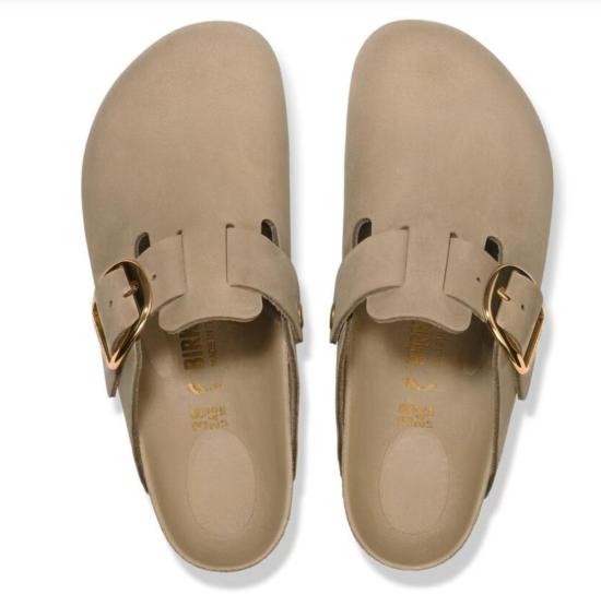  버켄스탁 뮬/슬리퍼 버켄슈톡 보스턴 빅 버클 오일드 레더 클로그 - BIRKENSTOCK
