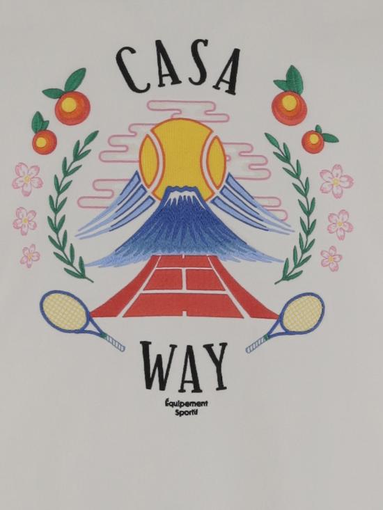 25FW 카사블랑카 긴팔 티셔츠 MPF25JTP29303 White - CASABLANCA