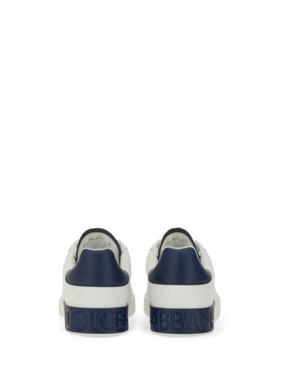 25FW 돌체앤가바나 카프스킨 포르토피노 스니커즈 CS2278 A9U7389951 White - DOLCE & GABBANA