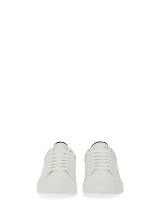 25FW 돌체앤가바나 카프스킨 포르토피노 스니커즈 CS2278 A9U7389951 White - DOLCE & GABBANA