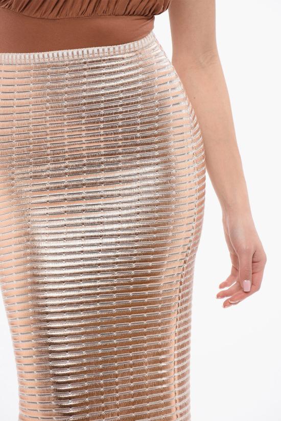  제니 롱 스커트 76AJF877CMJLOA0T Gold - GENNY