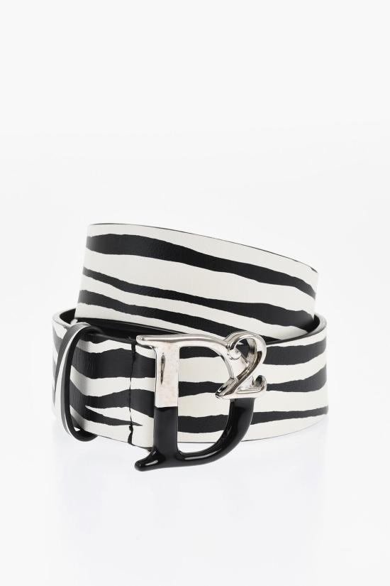  디스퀘어드2 레귤러 벨트 BEW0392 18904165 M072 Black White