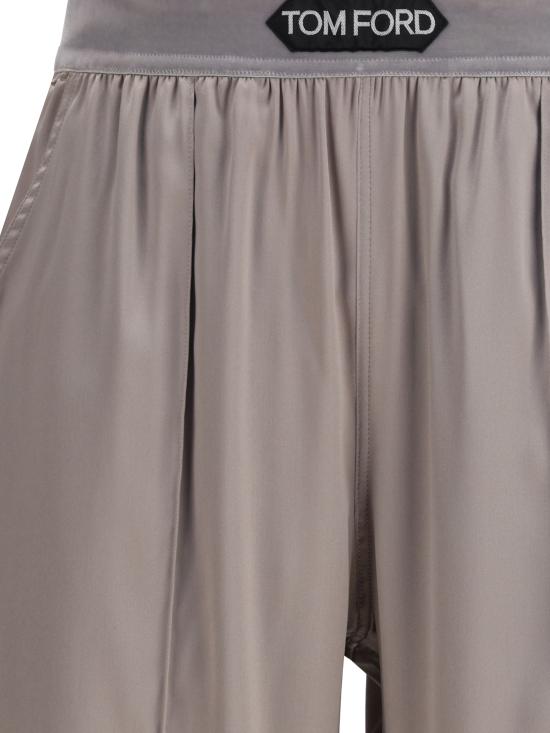 25FW 톰포드 로고 밴딩 파자마 팬츠 PAW397FAX881 IG606 SILVER - TOMFORD