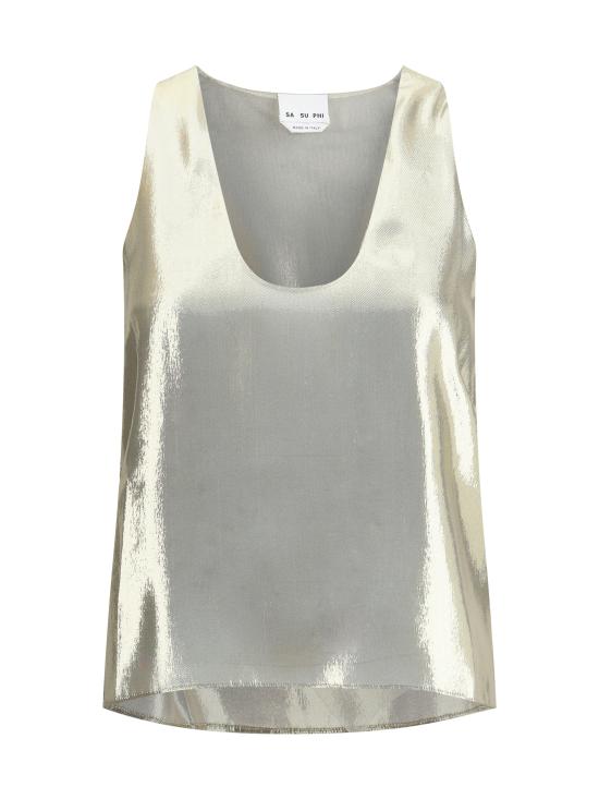 25FW 사 수 파이 반팔 티셔츠 W25400 0899 GOLD