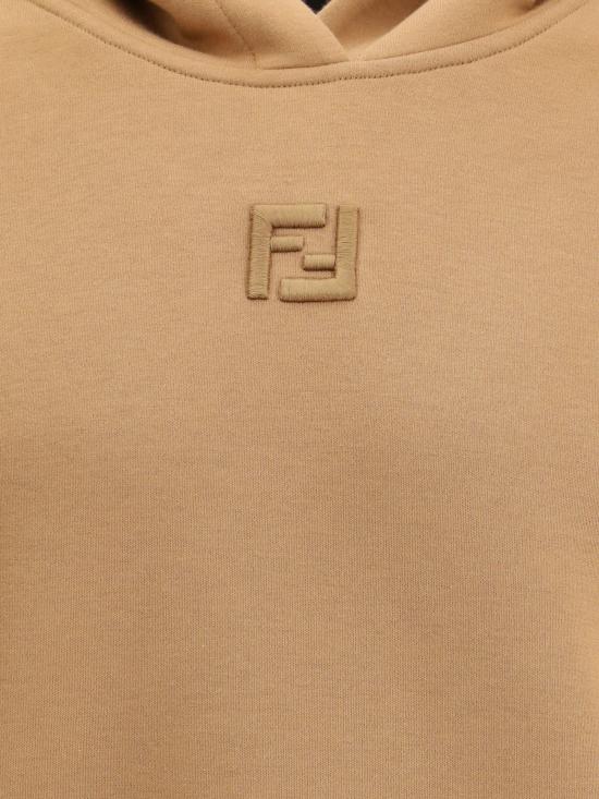 25FW 펜디 후드 티셔츠 FY1143ATL9 F0QU5 BEIGE - FENDI