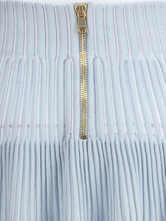 25FW 발망 숏 스커트 FF1LB512KI83 SOM LIGHT BLUE - BALMAIN