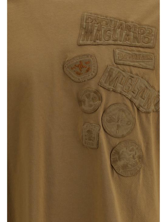 25FW 디스퀘어드2 반팔 티셔츠 S71GD1597D20035 132 BROWN - DSQUARED2