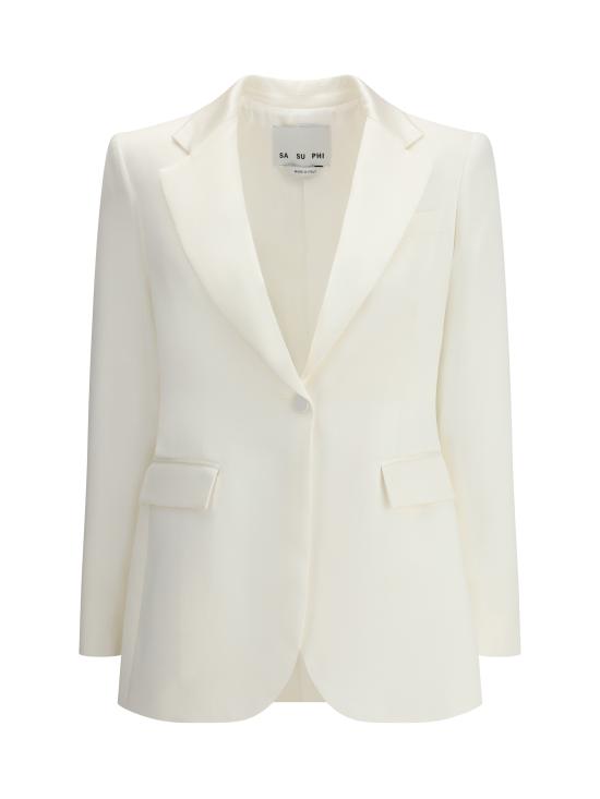 25FW 사 수 파이 수트 자켓 W25717 0101 WHITE