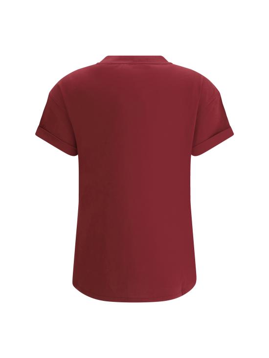 25FW 브루넬로 쿠치넬리 반팔 티셔츠 MPT81EC720 C4331 BORDEAUX - BRUNELLO CUCINELLI