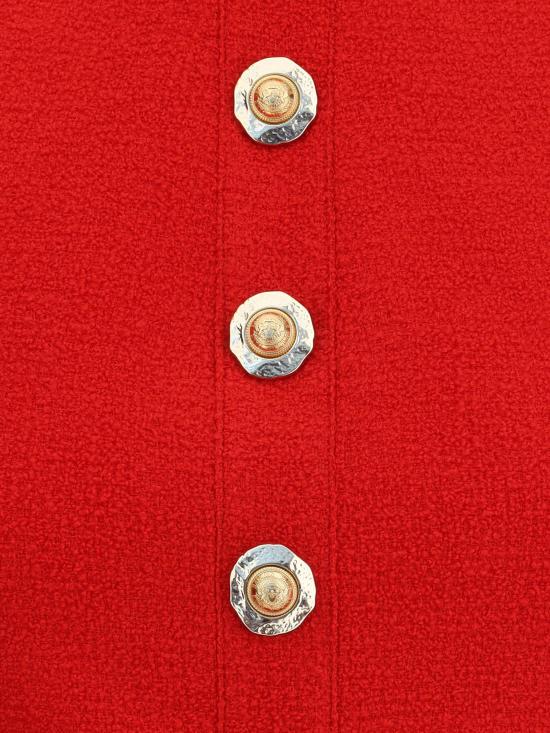 25FW 발망 반팔 티셔츠 FF1AB496WD03 3AC RED - BALMAIN