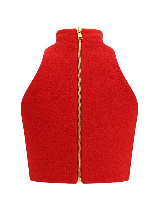 25FW 발망 반팔 티셔츠 FF1AB496WD03 3AC RED - BALMAIN