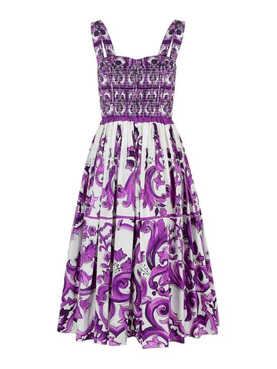  돌체앤가바나 미디 원피스 F6TTGTHH5ENIP3TN Purple - DOLCE & GABBANA