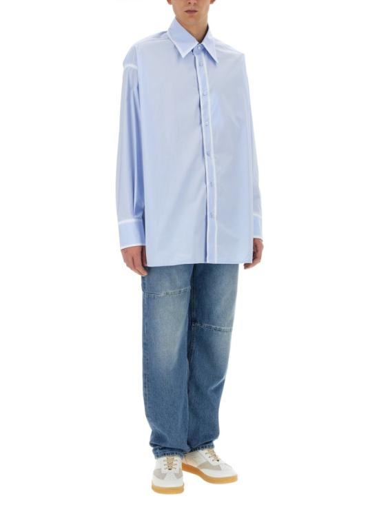  MM6 메종마르지엘라 긴팔 셔츠 SH0DT0008 S47294479 Blue - MM6 MAISON MARGIELA