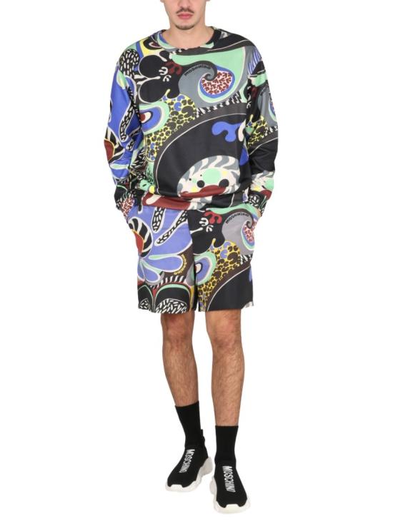  모스키노 긴팔 티셔츠 17162030 1555 Multicolor - MOSCHINO