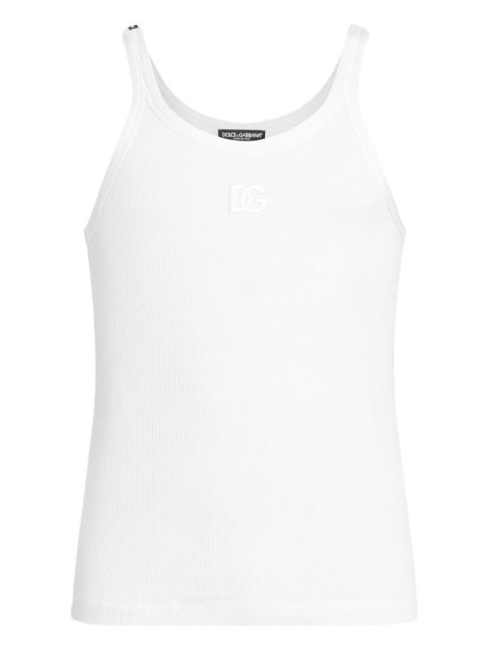 25FW 돌체앤가바나 민소매 티셔츠 G8PA8ZG7PGP W0800 White