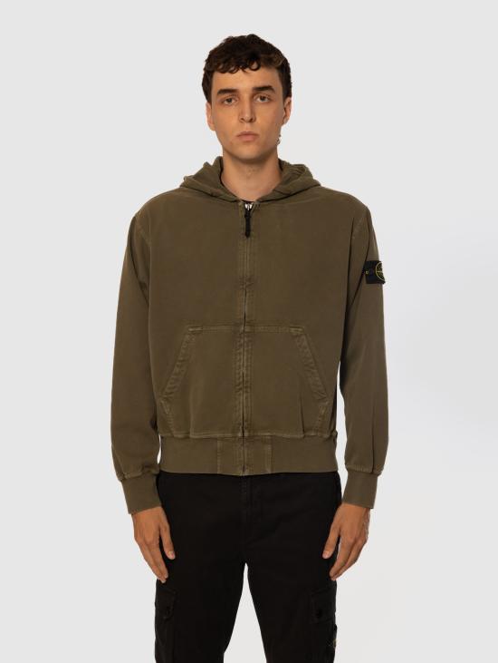  스톤 아일랜드 후드 티셔츠 K2S15 6100017 S0184 V0154 MILITARY GREEN DOM